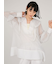 ラメメッシュブラウス