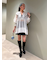ラメメッシュブラウス