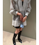 ラメメッシュブラウス