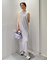 メッシュベロアバックドレープワンピース