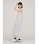 メッシュベロアバックドレープワンピース