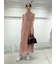 メッシュベロアバックドレープワンピース