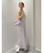 メッシュベロアバックドレープワンピース
