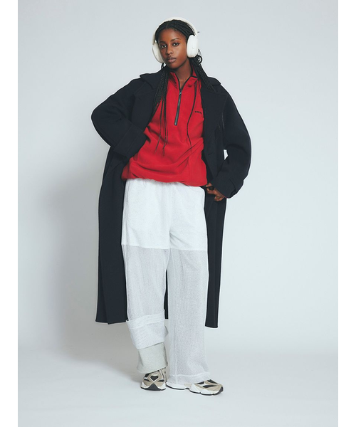 eco フリースハーフジッププルオーバー｜エミの通販｜&mall（アンド