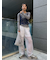 ラメメッシュパンツ