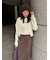 【限定カラー】emmiロゴアンサンブルニットトップス