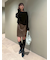 ベロアアシンメトリートップス