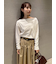 ベロアアシンメトリートップス