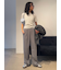 emmi ジャガードゴムタックパンツ