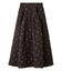 フラワーエンブロイダリーキルティングスカート