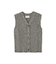 ツノヤーンリブニットベスト