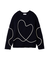 【HEART】 【ONLINE限定カラーあり】ハートエンブロイダリーニット