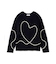 【HEART】 【ONLINE限定カラーあり】ハートエンブロイダリーニット
