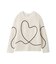 【HEART】 【ONLINE限定カラーあり】ハートエンブロイダリーニット