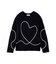 【HEART】 【ONLINE限定カラーあり】ハートエンブロイダリーニット