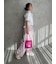 emmiロゴウエストゴムテーパードパンツ
