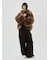 emmiロゴゴムジャガードタックパンツ