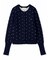 【ONLINE限定カラーあり】emmiロゴクルーネックニットカーディガン