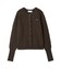 【ONLINE限定カラーあり】emmiロゴクルーネックニットカーディガン