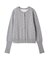 【ONLINE限定カラーあり】emmiロゴクルーネックニットカーディガン