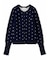 【ONLINE限定カラーあり】emmiロゴクルーネックニットカーディガン