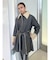 フェイクムートンロングフレアコート