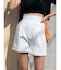 ハイウエストトラペーズショートパンツ