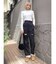 カットアウトストレートパンツ