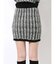 ツイードニットスカート