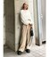 ワイドベルトハイウエストルーズパンツ