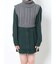 ノーカラーシャツワンピース×タートルケーブルニットベスト