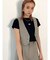 ノーカラーコンパクトベスト