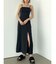 ロングラインスリットキャミソールワンピース