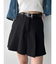 チャームベルトプリーツスカート