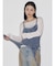【VEQUM】MIXTURE HALTER KNIT