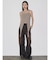 【VEQUM】MIXTURE HALTER KNIT