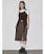 【VEQUM】MIXTURE HALTER KNIT