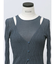 【VEQUM】SHEER WAVING LAYER KNIT