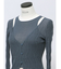 【VEQUM】SHEER WAVING LAYER KNIT