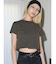 【VEQUM】DAMAGE CROPPED T SHIRT