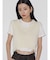 【VEQUM】DAMAGE CROPPED T SHIRT