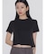 【VEQUM】DAMAGE CROPPED T SHIRT