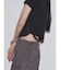 【VEQUM】DAMAGE CROPPED T SHIRT