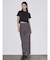 【VEQUM】DAMAGE CROPPED T SHIRT