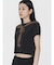 【VEQUM】DAMAGE CROPPED T SHIRT
