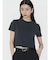 【VEQUM】DAMAGE CROPPED T SHIRT