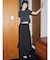 【VEQUM】MAXI WRAP SKIRT