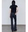 サイドオープンハイウエストフレアパギンス