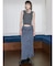 【VEQUM】CRUSH WRINKLE MAXI SK