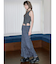 【VEQUM】CRUSH WRINKLE MAXI SK